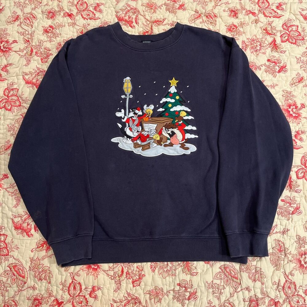 Looney-tunes Men's Navy Jumper